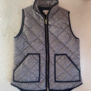 J Crew herringbone vest small